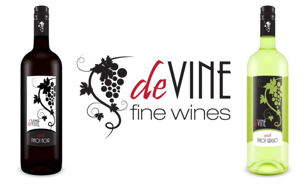 DeVine Fine Wines Logo & Labels